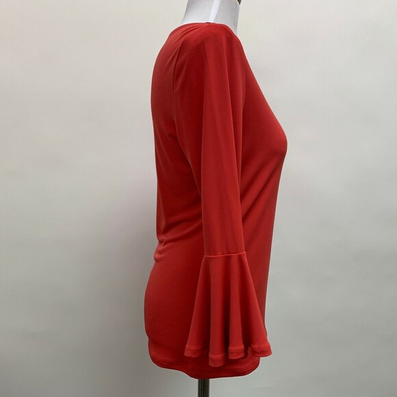 Carmen Marc Valvo Women's Top Dark Pink Small - Picture 5 of 8